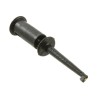 Pomona Black Hook Clip 2 mm Tip, 60V DC Voltage, 3A Current, 9.1 mm Socket, Glass Filled Nylon Insulation 4233-0