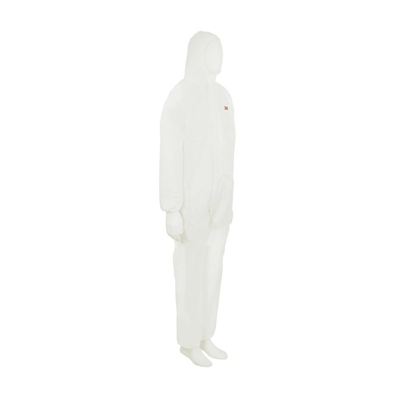 3M Disposable Coverall White SMS Fabric Splash Resistant Solid Protection Dust Protection 2XL 115 to 124 cm 7000089615