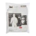 3M Disposable Coverall White SMS Fabric Splash Resistant Solid Protection Dust Protection 2XL 115 to 124 cm 7000089615