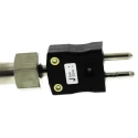 RS PRO Type J Mineral Insulated Melt Bolt Thermocouple 76 mm Length, 3 mm Diameter, Stainless Steel Probe, Plug 219-4731