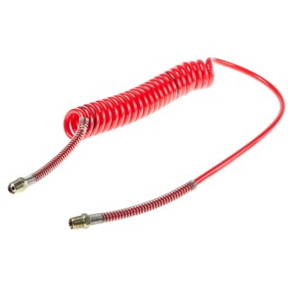 RS PRO 2 m Red Polyurethane Recoil Hose, 65 °C Maximum Operating Temperature, -20 °C Minimum Operating Temperature 917-2457