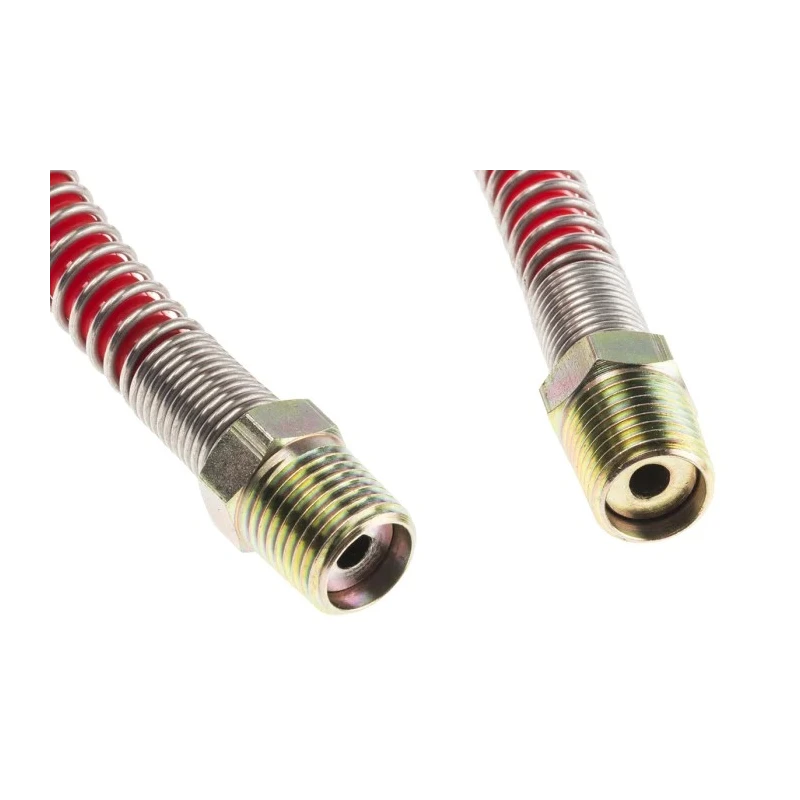 RS PRO 2 m Red Polyurethane Recoil Hose, 65 °C Maximum Operating Temperature, -20 °C Minimum Operating Temperature 917-2457