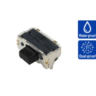Alps Alpine IP67 Black Tactile Switch Button 0.95 mm SPST 50mA 12 V dc Surface SKTDLDE010