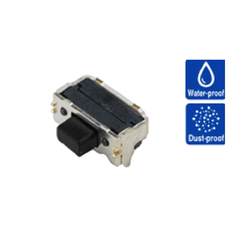 Alps Alpine IP67 Black Tactile Switch Button 0.95 mm SPST 50mA 12 V dc Surface SKTDLDE010