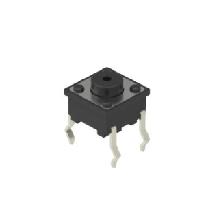Alps Alpine Black Tactile Switch Button 1.3 mm SPST 50mA 12 V dc Snap-in SKQJAAA010