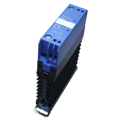 Celduc SIL4-SIM4 Series Solid State Relay, 22A Load Current, 450V AC Load, 10V Control, DIN Rail Mount SIL465000