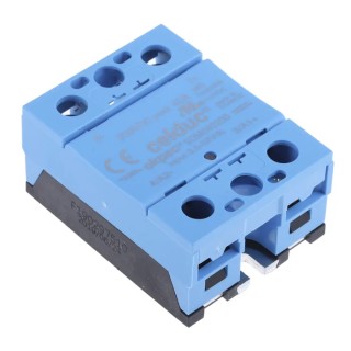 Celduc SOM Series Solid State Relay, DIN Rail Mount, 40 A Load Current, 110 V Load, 32 V Control SOM040200