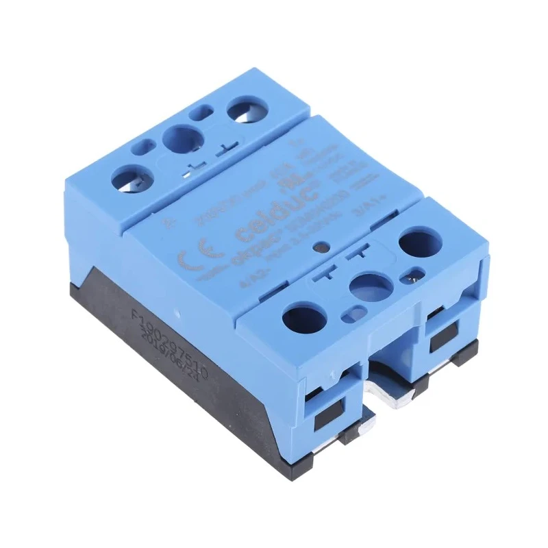 Celduc SOM Series Solid State Relay, DIN Rail Mount, 40 A Load Current, 110 V Load, 32 V Control SOM040200