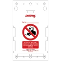 Brady Safety Forklift Tag Red on White English Language, Pack of 10 FLT-GB-ETSH-V2-A