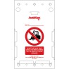 Brady Safety Forklift Tag Red on White English Language, Pack of 10 FLT-GB-ETSH-V2-A