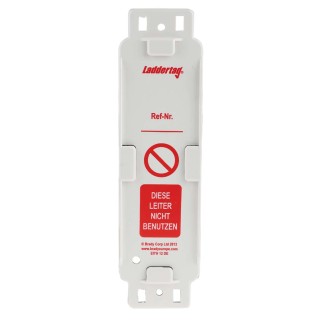 Brady Safety Ladder Tag Red on White German Language 10 Per Pack LAD-DE-EITH-12-A