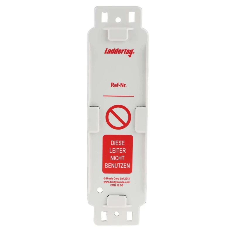Brady Safety Ladder Tag Red on White German Language 10 Per Pack LAD-DE-EITH-12-A