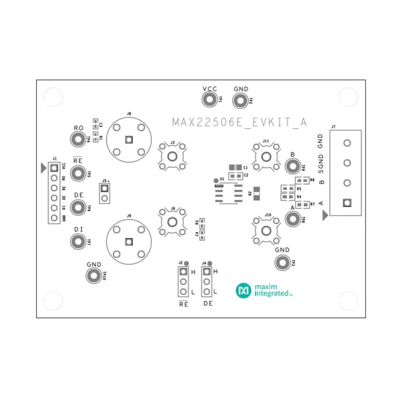 Maxim Integrated MAX22506E High Speed RS-485/RS-422 Half-Duplex RS422 Transceiver Evaluation Kit MAX22506E