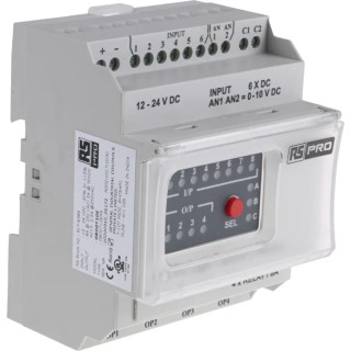 RS PRO I/O Extension Module, 8-Input Digital Input, 4 Outputs Digital Output 12-24V DC 8A 917-6389