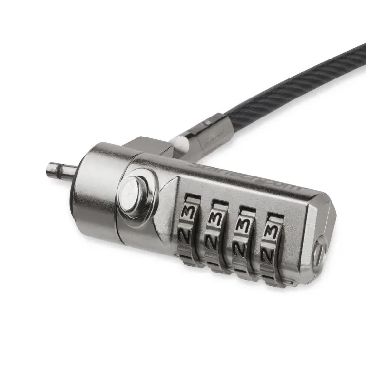 StarTech.com Laptop Lock Cable Lock Combination Lock for K-Slot Devices 2m Cable Length LTLOCK4D