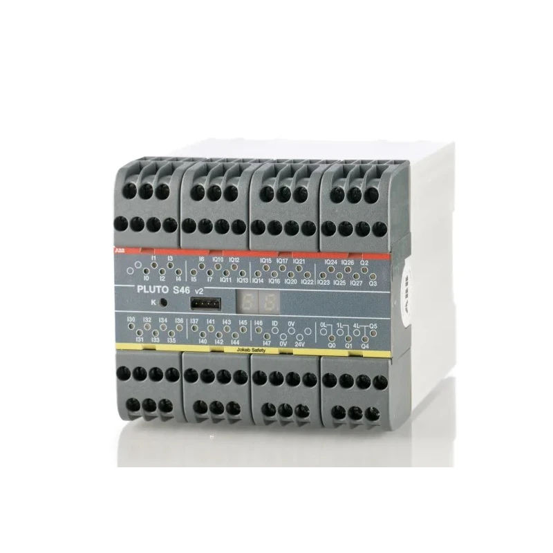 ABB Safety Controller S46 v2 Series 24 Safety Inputs, 16 Safety Outputs, 24V DC 2TLA020070R1800 Pluto S46 v2
