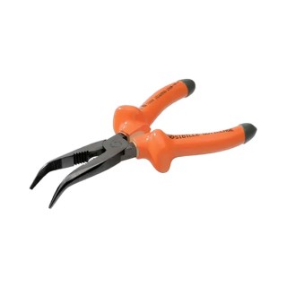 Penta Insulated Steel 185mm Round Nose Plier with Bent Jaw MS13185