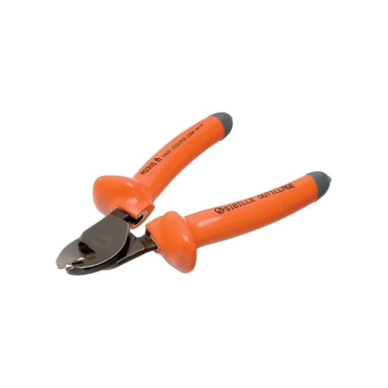 Penta Flush Cable Cutter 165mm Overall Length, Jaw Length 12mm, Steel Jaw, Rubber Grip, Plastic Handle MS30S-165