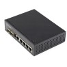 StarTech.com Unmanaged 6 Port Gigabit Switch with Power Over Ethernet, 4 PoE Ports, 2 SFP Slots, Rack Mount IES1G52UPDIN