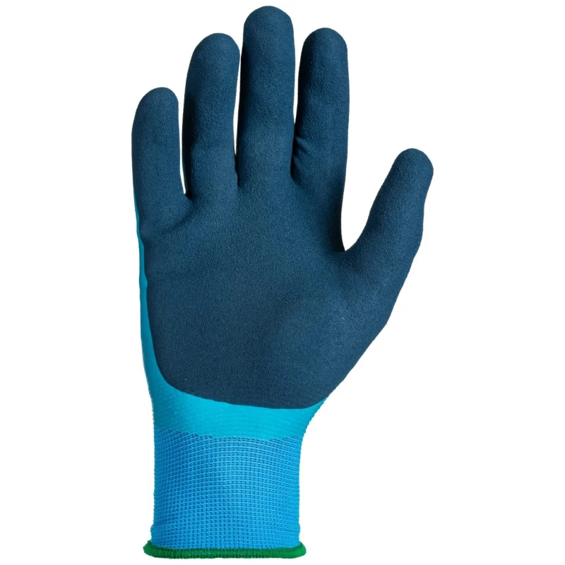 RS PRO Blue Latex Waterproof Work Gloves Size 10 with Foam Latex Palm Coating 222-2129