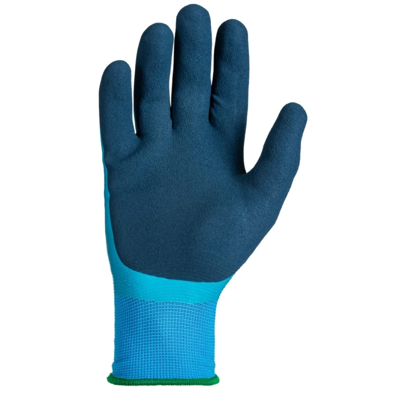 RS PRO Blue Latex Waterproof Work Gloves Size 10 with Foam Latex Palm Coating 222-2129