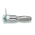Pomona Silver Male Banana Connector, 4 mm Connector, Screw Termination, 500V, 15A, Nickel Plated Plating 3265