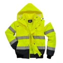 Portwest 300D Industry High Visibility Yellow Men's Hi Vis Bomber Jacket XL 918-5992
