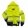 Portwest 300D Industry High Visibility Yellow Men's Hi Vis Bomber Jacket XL 918-5992