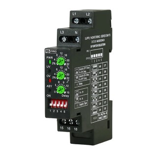 RS PRO 3 Phase Monitoring Relay 120/480 V AC Monitor Range SPDT Contact DIN Rail Mount 223-7791
