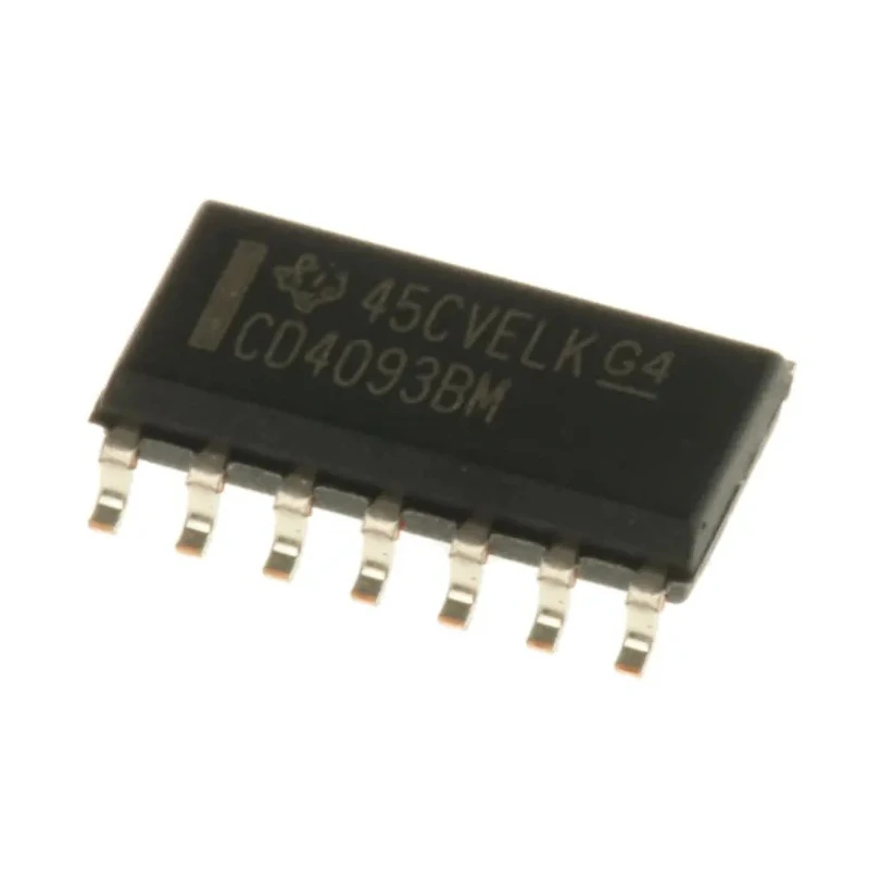 Texas Instruments 4 2-Input NAND Schmitt Trigger Input Logic Gate 14-Pin SOIC CD4093BM