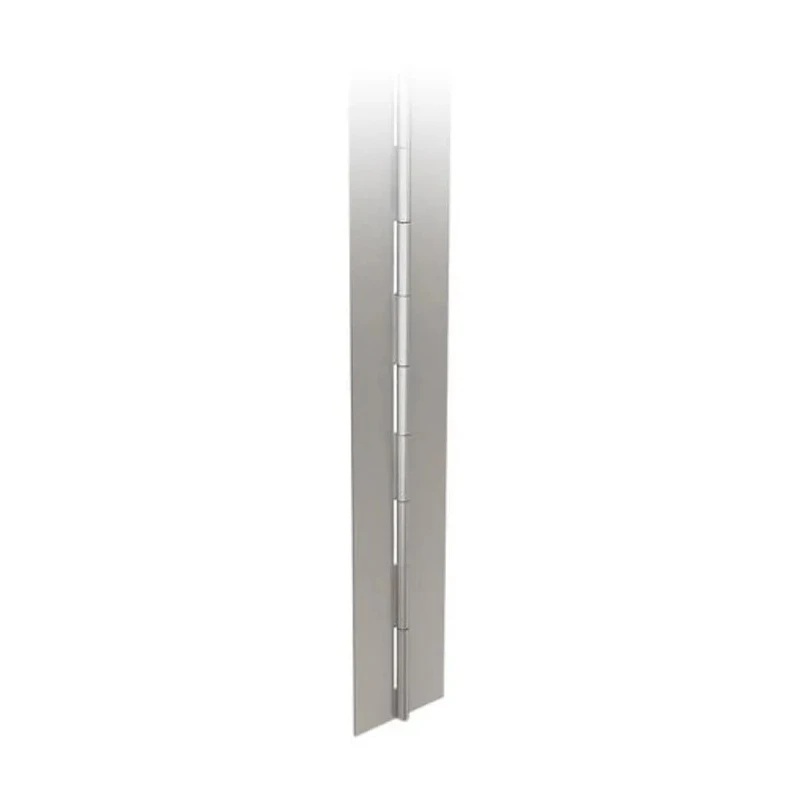 Pinet Piano Hinge Raw 304 Stainless Steel, Knuckle Pin, 2 m Length x 50 mm Width x 2 mm Thickness 42-1-3918