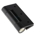 Pinet Black Anodised Aluminium 6082-T5 Free Swing Butt Hinge with Spring Loaded Pin, Screw Fixing, 100mm x 82.5mm 72-1-4242