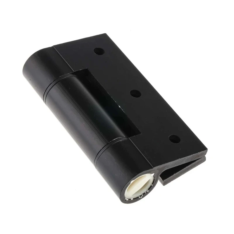 Pinet Black Anodised Aluminium 6082-T5 Free Swing Butt Hinge with Spring Loaded Pin, Screw Fixing, 100mm x 82.5mm 72-1-4242