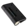 Pinet Black Anodised Aluminium 6082-T5 Free Swing Butt Hinge with Spring Loaded Pin, Screw Fixing, 100mm x 82.5mm 72-1-4242