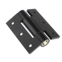 Pinet Black Anodised Aluminium 6082-T5 Free Swing Butt Hinge with Spring Loaded Pin, Screw Fixing, 100mm x 82.5mm 72-1-4242