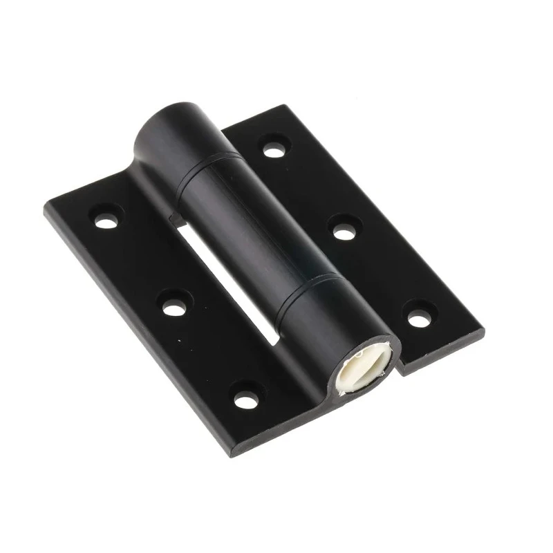 Pinet Black Anodised Aluminium 6082-T5 Free Swing Butt Hinge with Spring Loaded Pin, Screw Fixing, 100mm x 82.5mm 72-1-4242