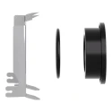Schneider Electric Mounting Kit for Harmony XB4 Push Buttons and Pilot Lights, Chromium Plated, IP66, 22mm ZB4BZ022