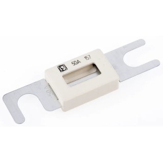 Littelfuse 50A Grey White Ceramic Fast Acting Car Fuse 80V DC 157.5701.5501