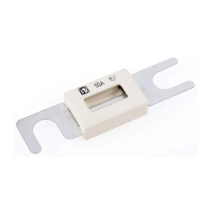 Littelfuse 50A Grey White Ceramic Fast Acting Car Fuse 80V DC 157.5701.5501