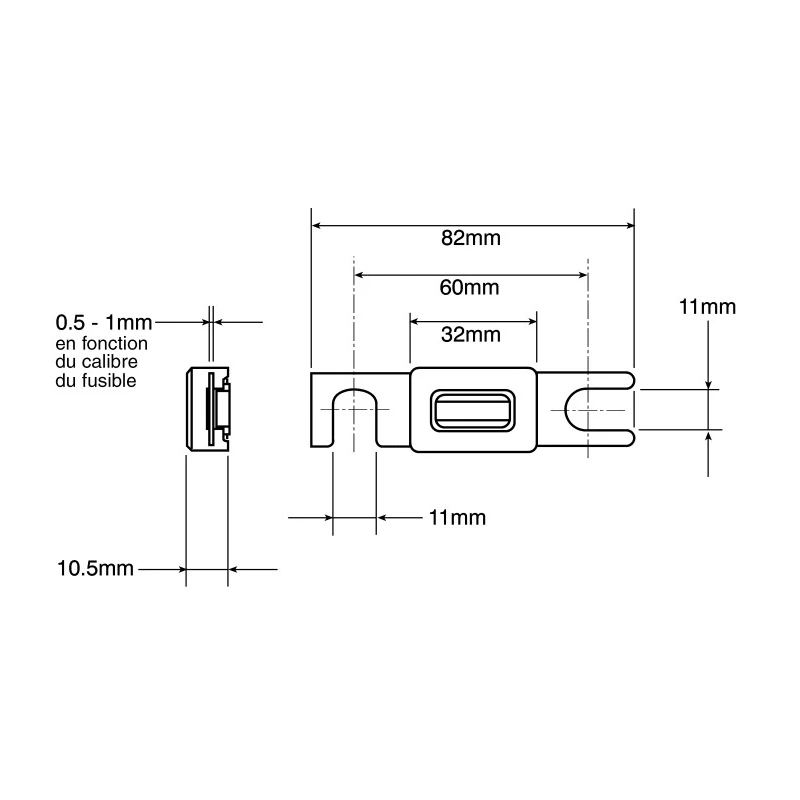 Littelfuse 50A Grey White Ceramic Fast Acting Car Fuse 80V DC 157.5701.5501
