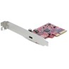 StarTech.com 1 Port PCIe USB Card, USB 3.2, 20 Gbps Data Transfer, Compact Size PEXUSB321C