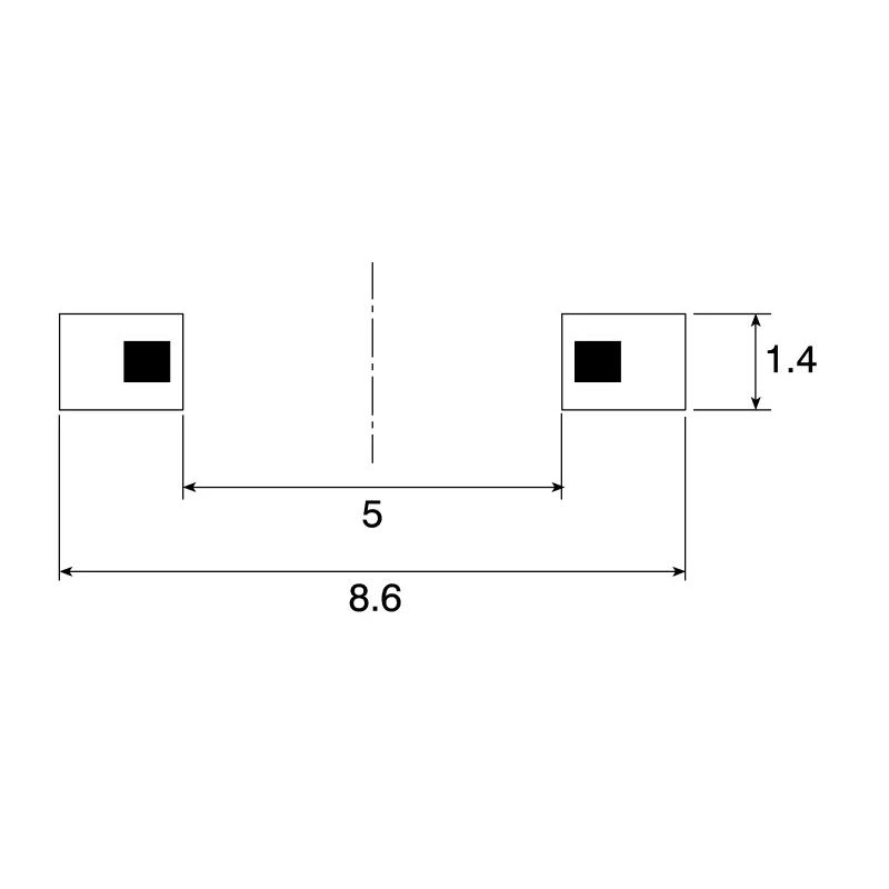 C & K Black Tactile Switch Button SPST 10mA 32V dc Surface Mount 0.8mm Actuator Length IP50 