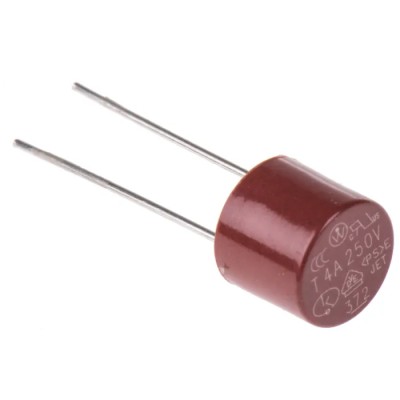 Littelfuse Non-Resettable Fuse Radial 4A 250V AC Time Delay Nylon Body 37214000001