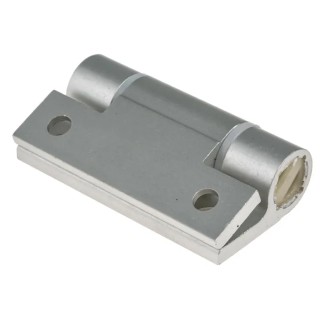 Pinet Clear Anodised Aluminium 6060-T5 Spring Hinge with Spring Loaded Pin, Screw Fixing, 67 mm x 55 mm x 4.5 mm 72-1-4260