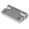 Pinet Clear Anodised Aluminium 6060-T5 Spring Hinge with Spring Loaded Pin, Screw Fixing, 67 mm x 55 mm x 4.5 mm 72-1-4260