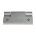 Pinet Clear Anodised Aluminium 6060-T5 Spring Hinge with Spring Loaded Pin, Screw Fixing, 67 mm x 55 mm x 4.5 mm 72-1-4260