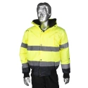 Portwest 300D Industry High Visibility Yellow Men's Hi Vis Bomber Jacket 918-5986