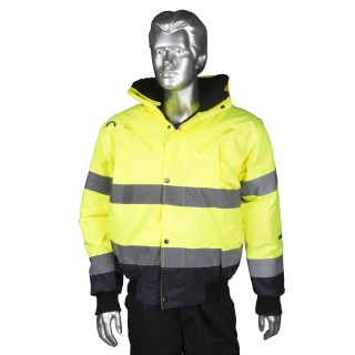 Portwest 300D Industry High Visibility Yellow Men's Hi Vis Bomber Jacket 918-5986