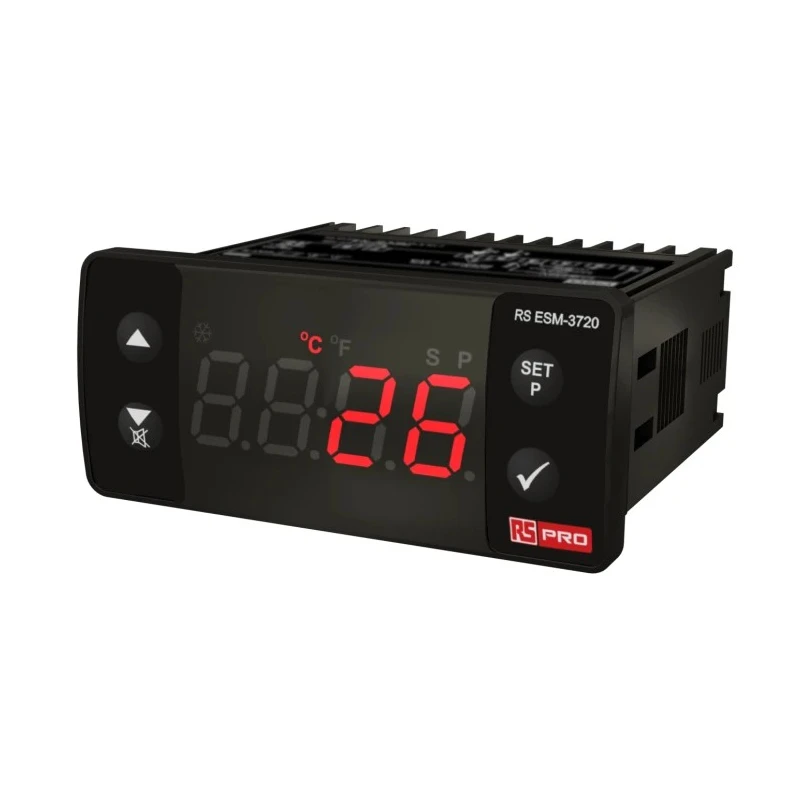 RS PRO Panel Mount Digital Temperature Controller 1 Input, 2 Output Relay PID 24 V Model 222-8136