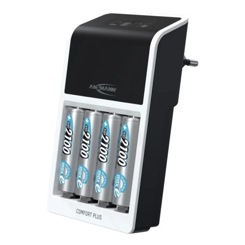 Ansmann NiMH Battery Charger 1.2V, 8.4V, 9V Output, 650mA Current, EU Plug, Model 1001-0094-01-520